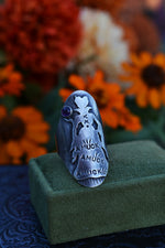 Hocus Pocus Ring - "Amuck Amuck Amuck" - Amethyst -  Will Fit Like a Size 7.5