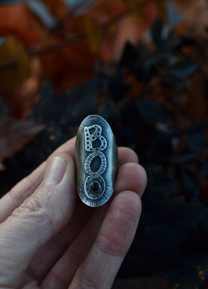 "Boo" Ring - Black Onyx - Size 6