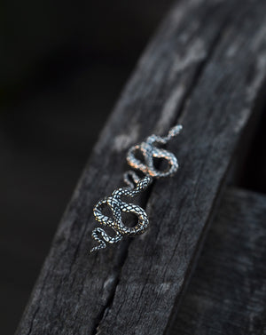 Year of the Snake Studs - Sterling Silver