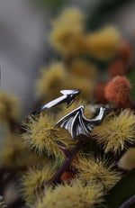 Bat Wing Adjustable Ring - Sterling Silver - Only Size 7 is left! (adjustable from 6.5-8)