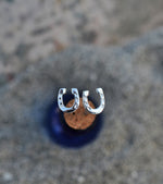 Small Horseshoe Studs - Sterling Silver