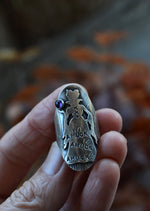 Hocus Pocus Ring - "Amuck Amuck Amuck" - Amethyst -  Will Fit Like a Size 7.5
