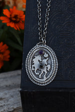 Sleepy Hollow Headless Horseman Cameo Necklace - Adjustable chain 18" with 2" extender