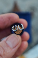 Small Horseshoe Studs - Sterling Silver