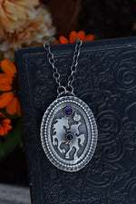 Sleepy Hollow Headless Horseman Cameo Necklace - Adjustable chain 18" with 2" extender