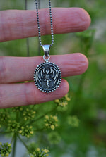 Gothic Bat Necklace -  18" Chain Included