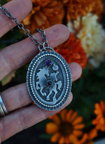 Sleepy Hollow Headless Horseman Cameo Necklace - Adjustable chain 18" with 2" extender