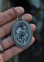 Sleepy Hollow Headless Horseman Cameo Necklace - Adjustable chain 18" with 2" extender