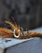 Small Horseshoe Studs - Sterling Silver