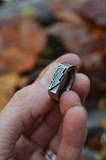 Lightning Bolt Ring  - Sterling Silver - LIMITED Sizes