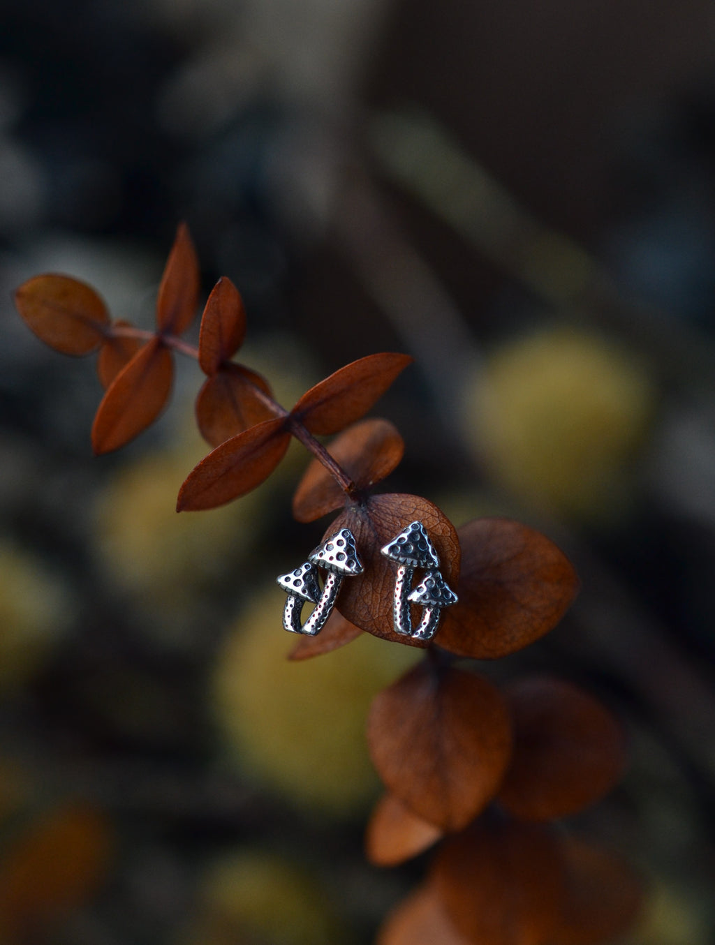 Low Stock! Fungi Studs - Sterling Silver