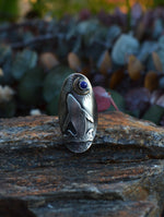 Breaching Whale Saddle Ring - Lapis Lazuli - Will Fit Like a Size 7.5