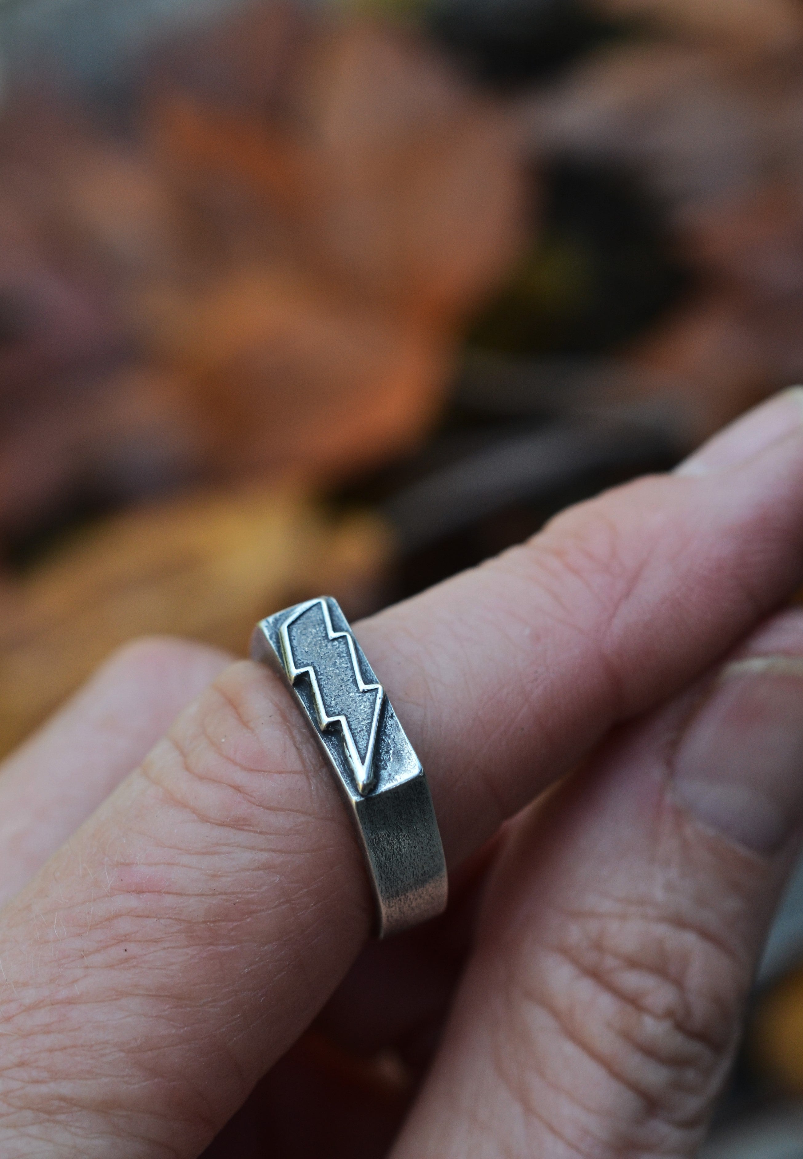 Lightning Bolt Ring  - Sterling Silver - LIMITED Sizes