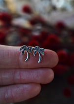 Palm Tree Earrings - Sterling Silver