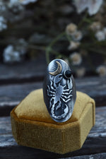 Scorpion King Ring - Black Onyx - Size 9.75