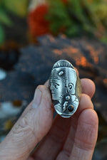Frankenstein's Monster Ring - CAST in Sterling Silver - Choose Your Size - Made to Order!