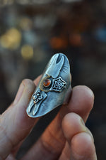 Tooth Decay Spooky Molars Ring - Carnelian  - Will Fit Like a Size 7