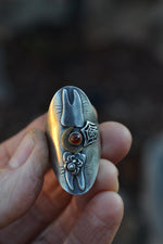 Tooth Decay Spooky Molars Ring - Carnelian  - Will Fit Like a Size 7