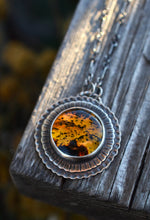 Creatures of the Night Necklace - Flying Bats - Amber - 18" chain with 2" Extender