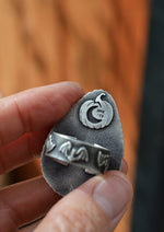 Hallows Eve Ring - Moss Agate - Size 10.5