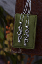 Low Stock! Delicate Snake Necklace -  Sterling Silver - 18” Chain Included