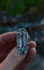 Frankenstein's Monster Ring - Citrine - CAST in Sterling Silver - Will Fit Like a Size 6
