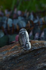 Frankenstein's Monster Ring - Citrine - CAST in Sterling Silver - Will Fit Like a Size 6