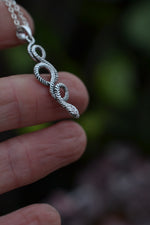 Low Stock! Delicate Snake Necklace -  Sterling Silver - 18” Chain Included