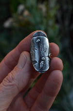 Frankenstein's Monster Ring - Citrine - CAST in Sterling Silver - Will Fit Like a Size 6