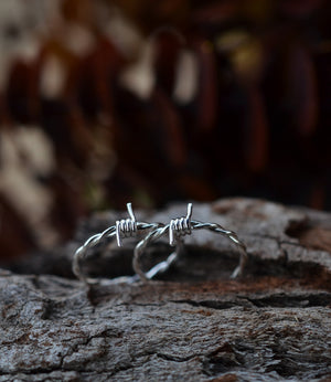 Barbed Wire Ring - Sterling Silver - Only Size 7 is left!