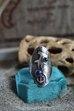 Hammerhead Shark / Anchor Saddle Ring - Will fit like a Size 11