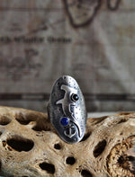 Hammerhead Shark / Anchor Saddle Ring - Will fit like a Size 11