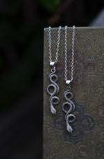 Low Stock! Delicate Snake Necklace -  Sterling Silver - 18” Chain Included