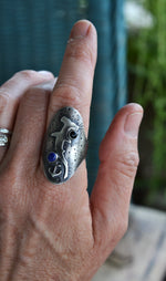 Hammerhead Shark / Anchor Saddle Ring - Will fit like a Size 11