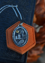 Zombie Graveyard Necklace - Citrine - 18" Chain Included