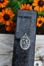 Zombie Graveyard Necklace - Peridot - 20" Chain Included