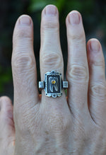 Sweet Tooth Cathedral Ring - Citrine Gemstone - Size 8