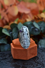 Hocus Pocus Ring - "Amuck Amuck Amuck" - Amethyst -  Will Fit Like a Size 7.5