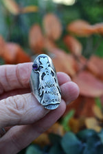 Hocus Pocus Ring - "Amuck Amuck Amuck" - Amethyst -  Will Fit Like a Size 7.5