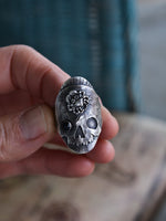 Skull/Crab Saddle Ring - Black Onyx - Will Fit Like a 9.5