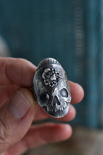 Skull/Crab Saddle Ring - Black Onyx - Will Fit Like a 9.5