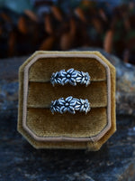 Last One! Flowered Band Ring - Sterling Silver - SIZE 6 ONLY!