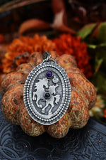 Sleepy Hollow Headless Horseman Cameo Necklace - Adjustable chain 18" with 2" extender