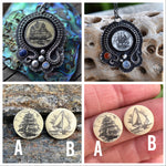PRE-ORDER - Kraken Tall Ship Necklace - Choose Your Ship!