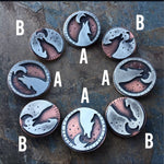 Pre-Order! Lone Wolf - Howling Wolf Necklace - Mixed Metal