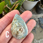PRE-ORDER - Large Deep Currents PENDANT -  Choose Your Stone - Chain Included