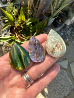 PRE-ORDER - Large Deep Currents PENDANT -  Choose Your Stone - Chain Included