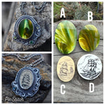PRE-ORDER - Stormy Seas Pendant - Surfite - 24" Chain Included