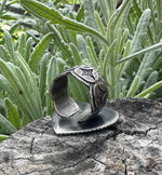 RESERVED! Eyes of My Heart Milagro Ring - Black Mother of Pearl - Size 7