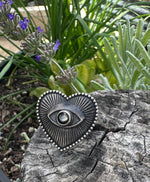 RESERVED! Eyes of My Heart Milagro Ring - Black Mother of Pearl - Size 7